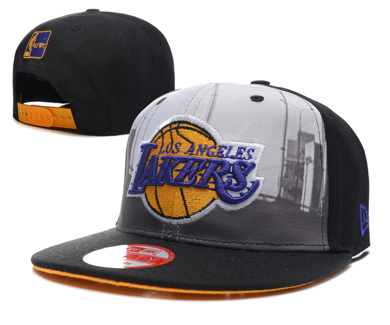 NBA Los Angeles Lakers NE Snapback Hat #133